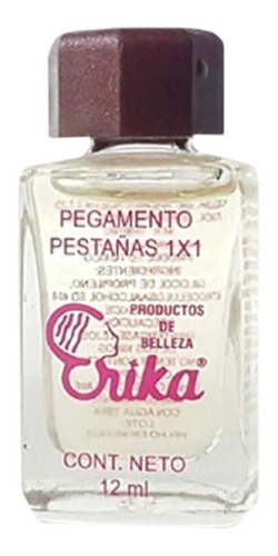 Pegamento Para Pestañas Postizas 1x1 Erika Transparente 12ml