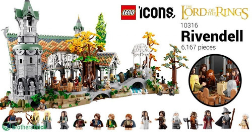 Lego Lord Of The Rings Rivendel 10316 - 6167 Pz