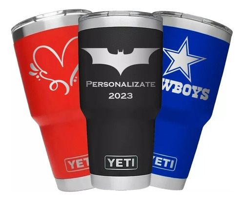 Yeti 30 Oz Personalizado Láser Varios Colores 