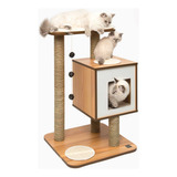 Vesper Furniture V Base Walnut Rascador Para Gatos