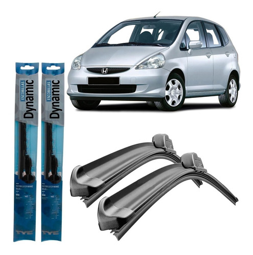 Juego Kit Escobillas Honda Fit 2003 2004 2005 2006 2007 2008