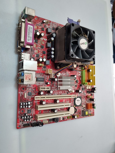 Board Pc Msi K9vgm-v Procesador Amd Senprom 1.80ghz Ddr2