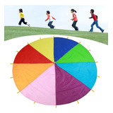 Niños Jugar Multi-color Rainbow Parachute Niños Al Aire Libr