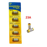 Pack 5 Pila 23a Powercell A23 Alcalina Batería 12v 