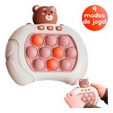 Pop It Mini Gamer Som Anti Stress Brinquedo Popit C/ Som Cor Ursinho