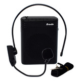 Amplificador De Voz Microfono Wireless Vincha Sd Radio Fm Bt