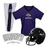 Uniforme Casco Jersey Disfraz Nfl Baltimore Ravens P/ Niños