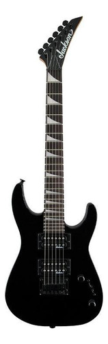 Guitarra Eléctrica Jackson Js Series Dinky Minion Js1x De Álamo Gloss Black Brillante Con Diapasón De Amaranto