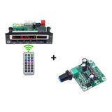 Mini Kit Player Mp3 Bluetooth Fm Com Amplificador 2.0 30w