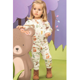 Conjunto Infantil Kukie Nature Agasalho E Calça Em Moletom