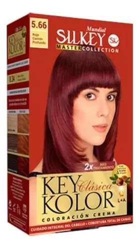 Tintura Silkey Key Kolor Coloracion En Crema Tono 5.66