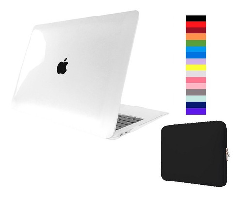 Kit Case + Capa Neoprene Macbook New Pro 13 A2338 C/ Chip M2