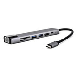  Adaptador Para Laptop Macbook 7 En 1 Sd/usb/pd/hdtv +