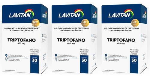 Lavitan Sonus Suplemento Alimentar De Triptofano Kit 3x30cps