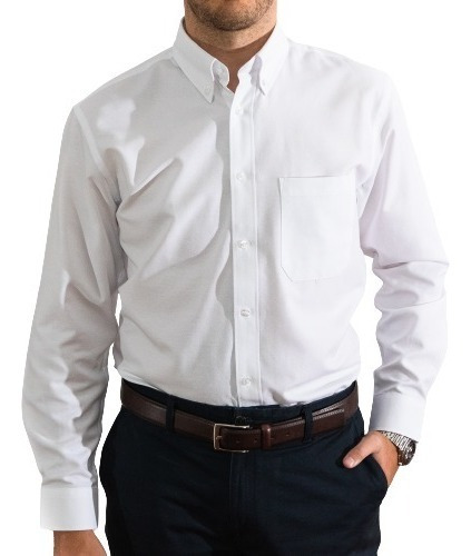 Camisa Oxford Sgvi Manga Larga