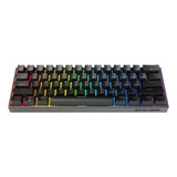 Teclado Gamer Mecanico Fantech Maxfit61 Switch Outemu Red Color Del Teclado Negro Idioma Inglés Us