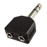 Adaptador Duplicador Jack Auxiliar 6.3 Mm Macho A 2 Hembra