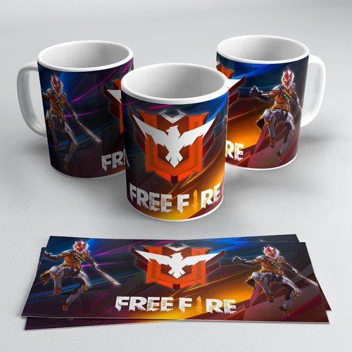 Taza Plastica Sublimada Videojuego Free Fire #219