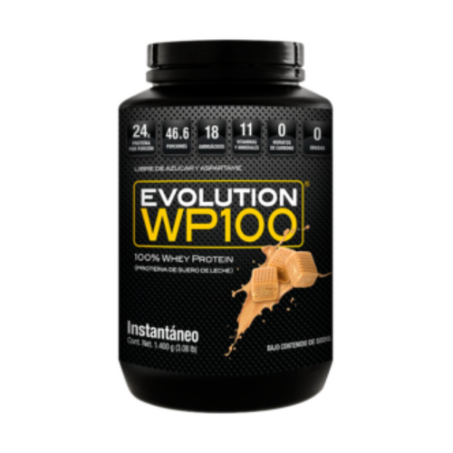 Suplemento En Polvo Evolution  Wp100 Proteínas Sabor Dulce De Leche En Pote De 1.4kg