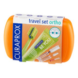 Curaprox Travel Kit Ortho Naranjo Color Naranja