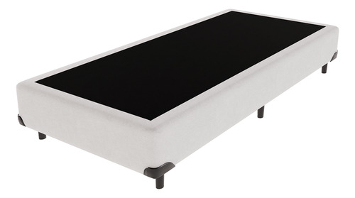 Cama Box Solteiro Branca Comfort Prime 88x188