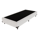 Cama Box Solteiro Branca Comfort Prime 88x188