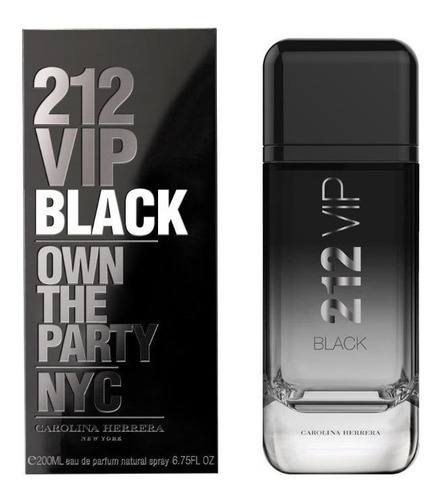 Carolina Herrera 212 Black Eau De Parfum 200 ml Para  Hombre