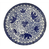 Plato Decorativo Ojo Grano Arroz Chino Antiguo Dragon 23cm