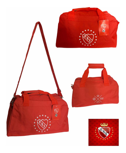 Bolso Independiente Ideal Gimnasio Club Natacion + Oficiales