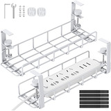 Bandeja De Gestión De Cables Bajo Escritorio, 15.7'' B...