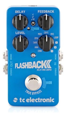 Pedal Flashback2 Efectos Delay Y Looper Tc Electronic Color Azul