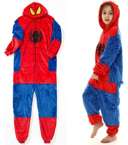 Pijama Kigurimi Niño Adulto Spiderman Hombre Araña Entero