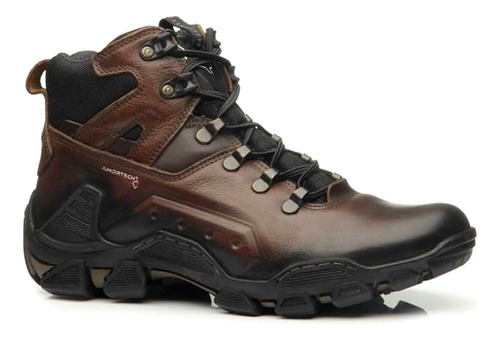 Bota Masculina Pegada Journey Com Amortech - Marrom