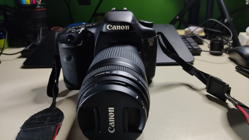  Canon Eos 7d Dslr Color  Negro 