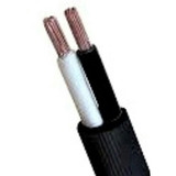 Cable Encauchetado 2 X 12 Awg Negro Rollo X 50 Metros.