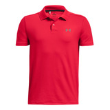 Polo Golf Ua Performance Rojo Niño