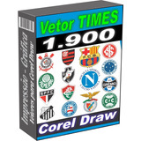 Vetor Times Futebol 1.900 Arquivos Para Corel Draw Cdr - Eps