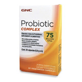 Probióticos 75 Billones Gnc Probiotic Complex - 20 Cápsulas 