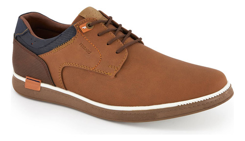 Zapato Oxford Ferrato Con Agujeta Ligeros Para Hombre Café