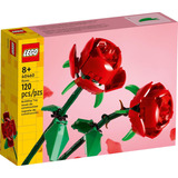 Kit De Construcción Lego Rosas 40460 Con 120 Piezas