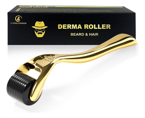 Derma Roller - Rodillo De Barba De 0.010 In Con 540 Microagu