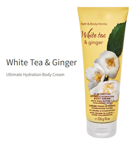 Bath & Body Works Crema De Manos White Tea Ginger
