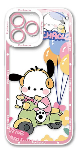 Funda De Silicona Suave Pochacco Para iPhone 15, 14, 13, 12,