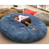 Puff Cama Gigante Redondo Suede 1.80x20 S/ Enchimento