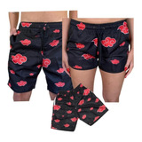 Kit De Shorts Familia Bermudas Mauricinho Moda Praia 3 Pçs