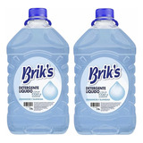 Detergente Briks Celeste 5 Litros X2