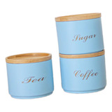 Contenedor Hermético De Cocina Para Café, Té, Azul