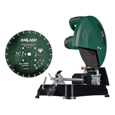Cortadora De Metal 14 3.5hp + 2 Disco diamante Mil cortes Color Verde oscuro | Envío gratis