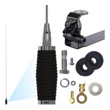 Kit Completo Antena Px 1/4 Enfeite Camionete + Suporte Abo