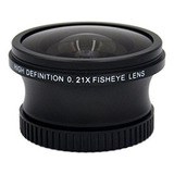 Objetivo Ojo De Pez Hd 0.21x (37mm) Para Canon Vixia Hf M